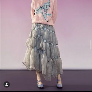 Mukzin designer asymmetrical runway skirt